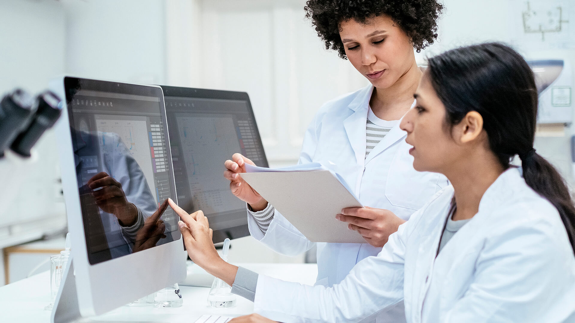 Clinical data managers automating quality control processes using a web application for project data services.